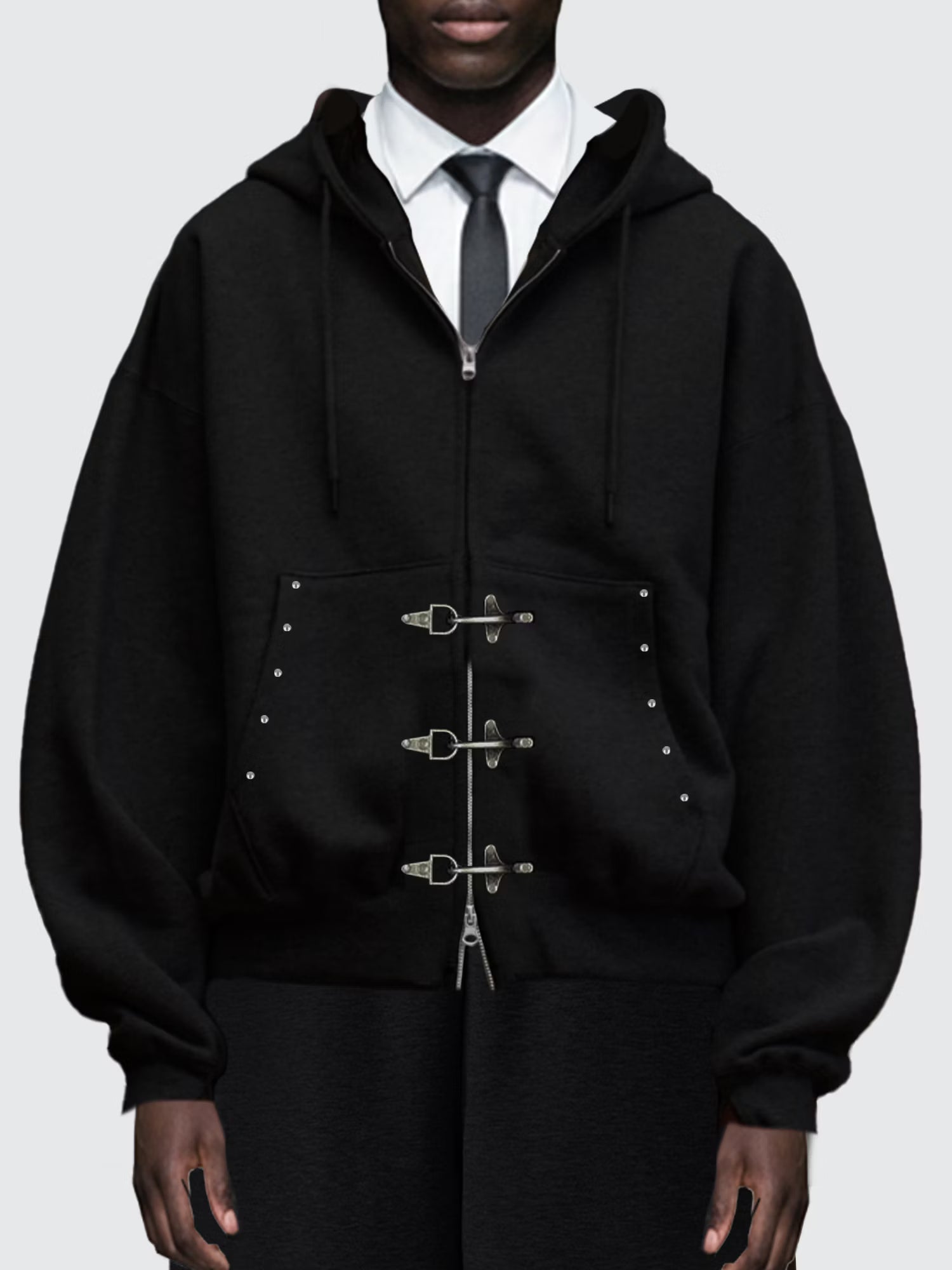 FLAIR genius ファイヤーマンウェイトダブルジップフーディー